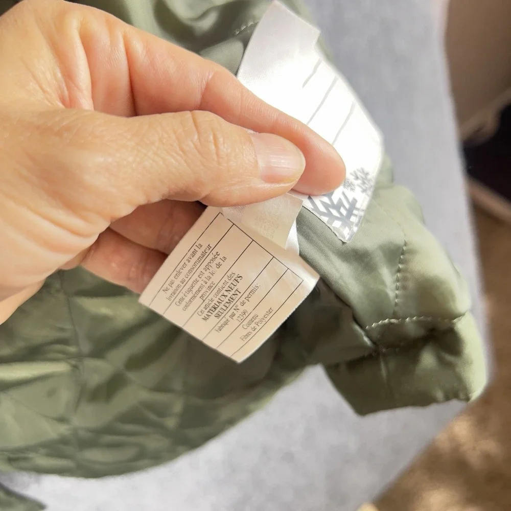 Justice Girls Parka Jacket Size 18 20 Olive Green Faux Fur Hood Winter Coat